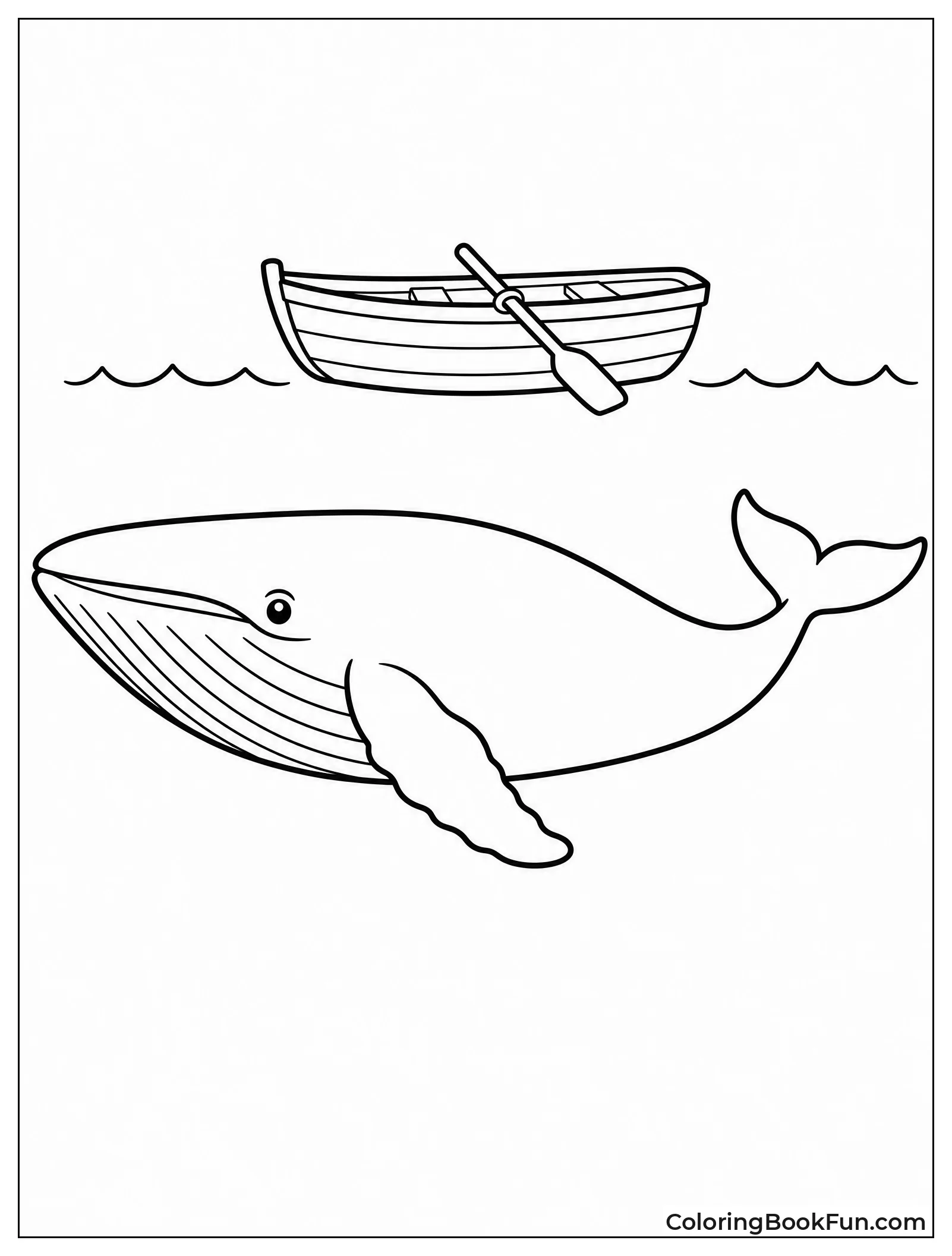 Blue Whale Next to Boat