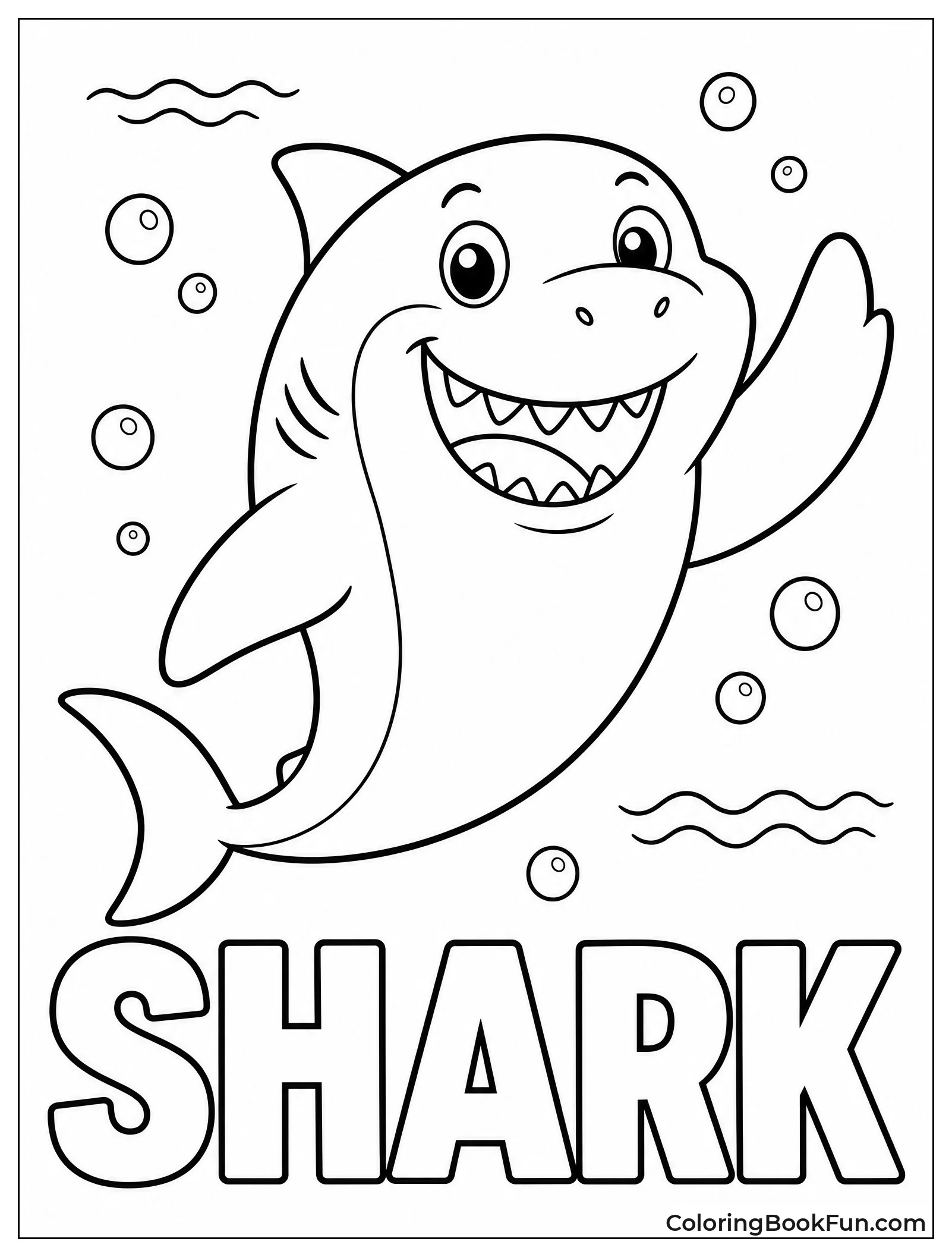Smiling Great White Shark