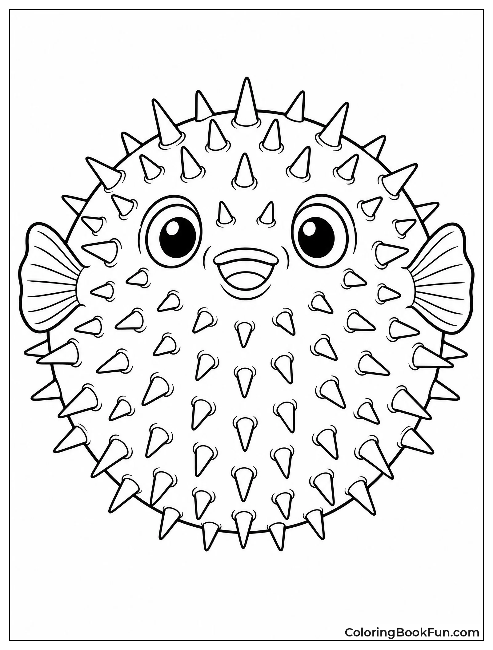 Pufferfish Puffed Up Like Ball