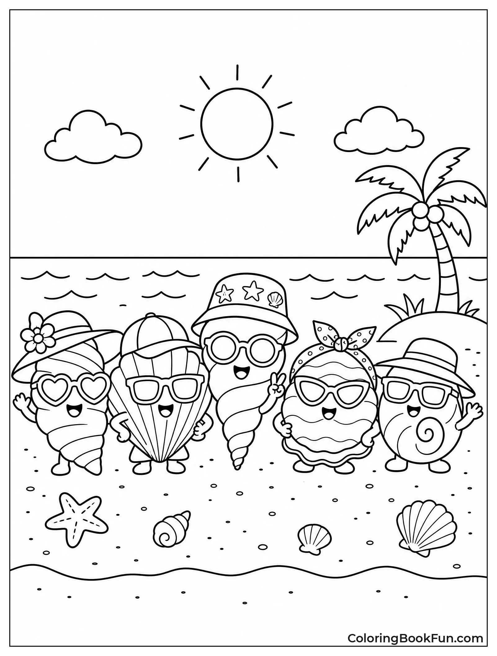 Shells Dressed as Beach Friends