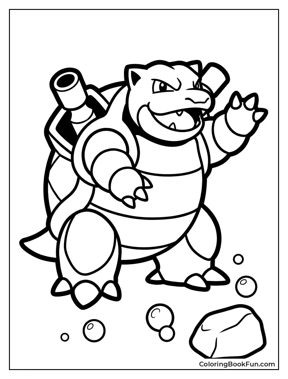 Happy Blastoise Waves Its Hand