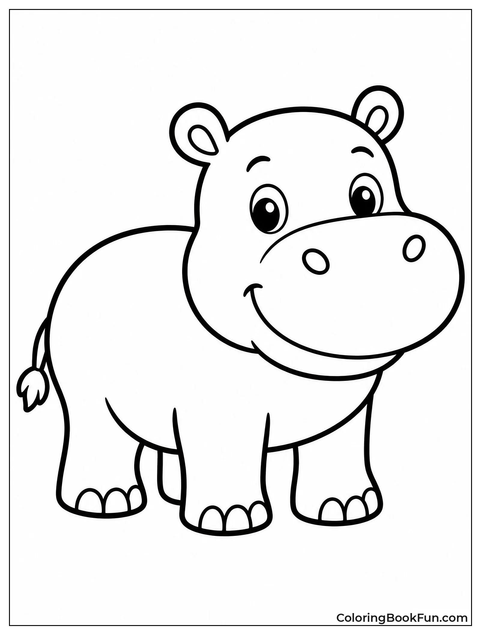 Simple Outline of a Hippo