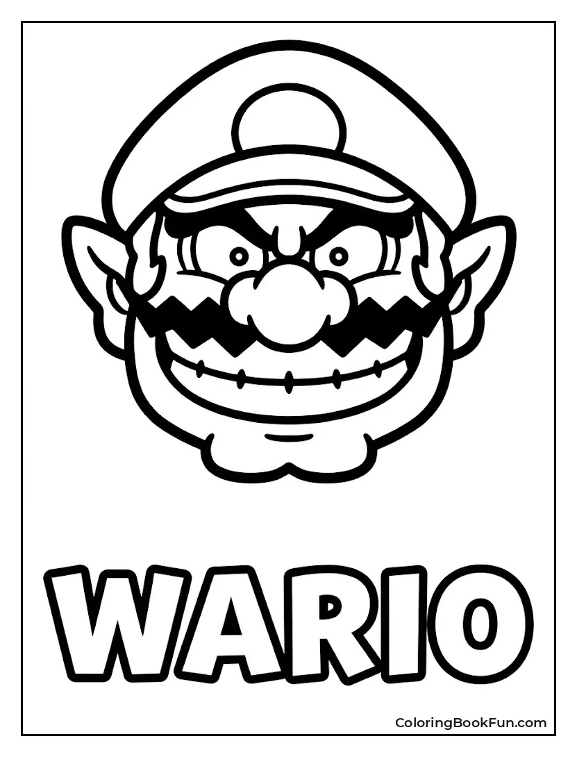 Wario Smiles with His Hat
