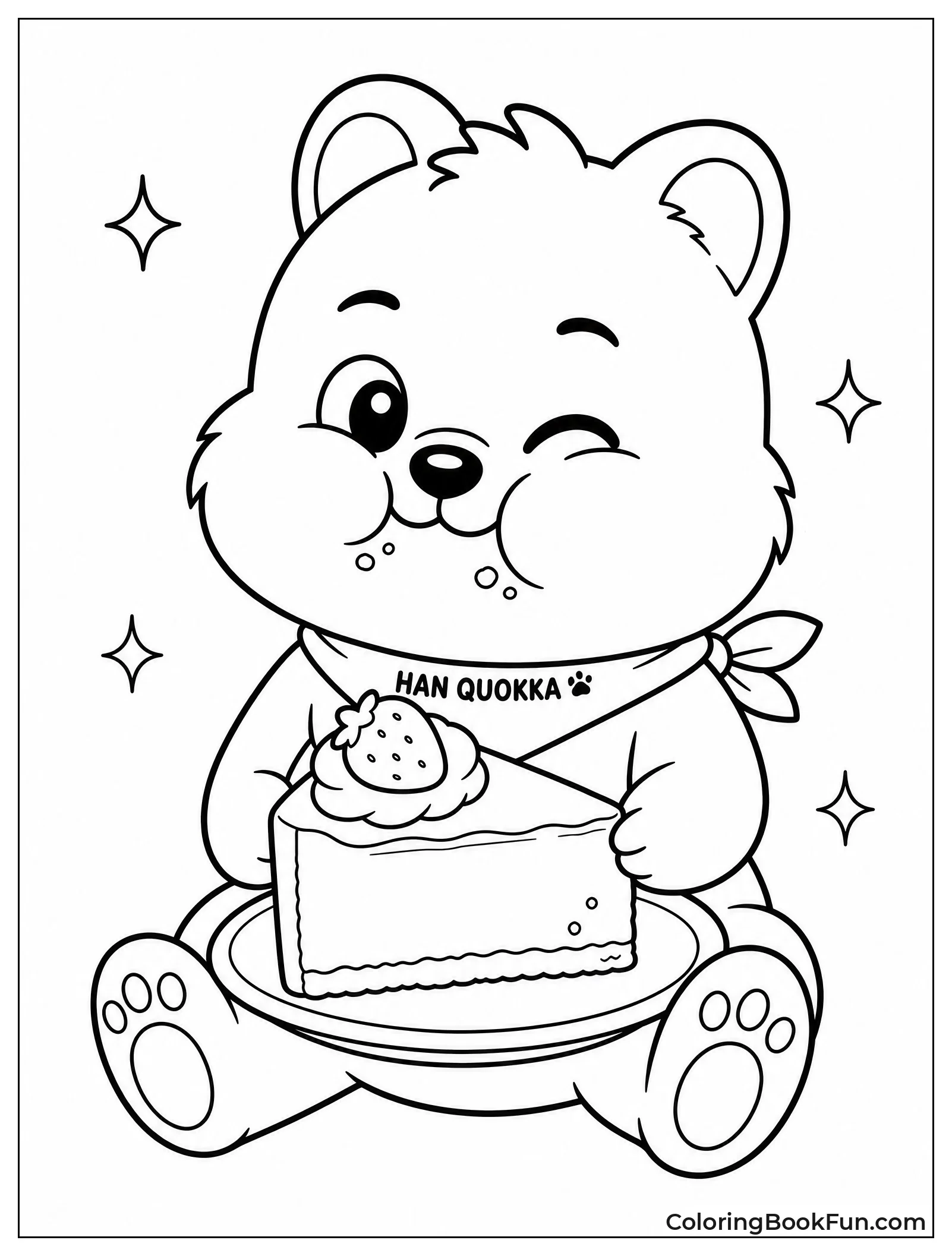 Quokka with Cheeks Full of Cheesecake