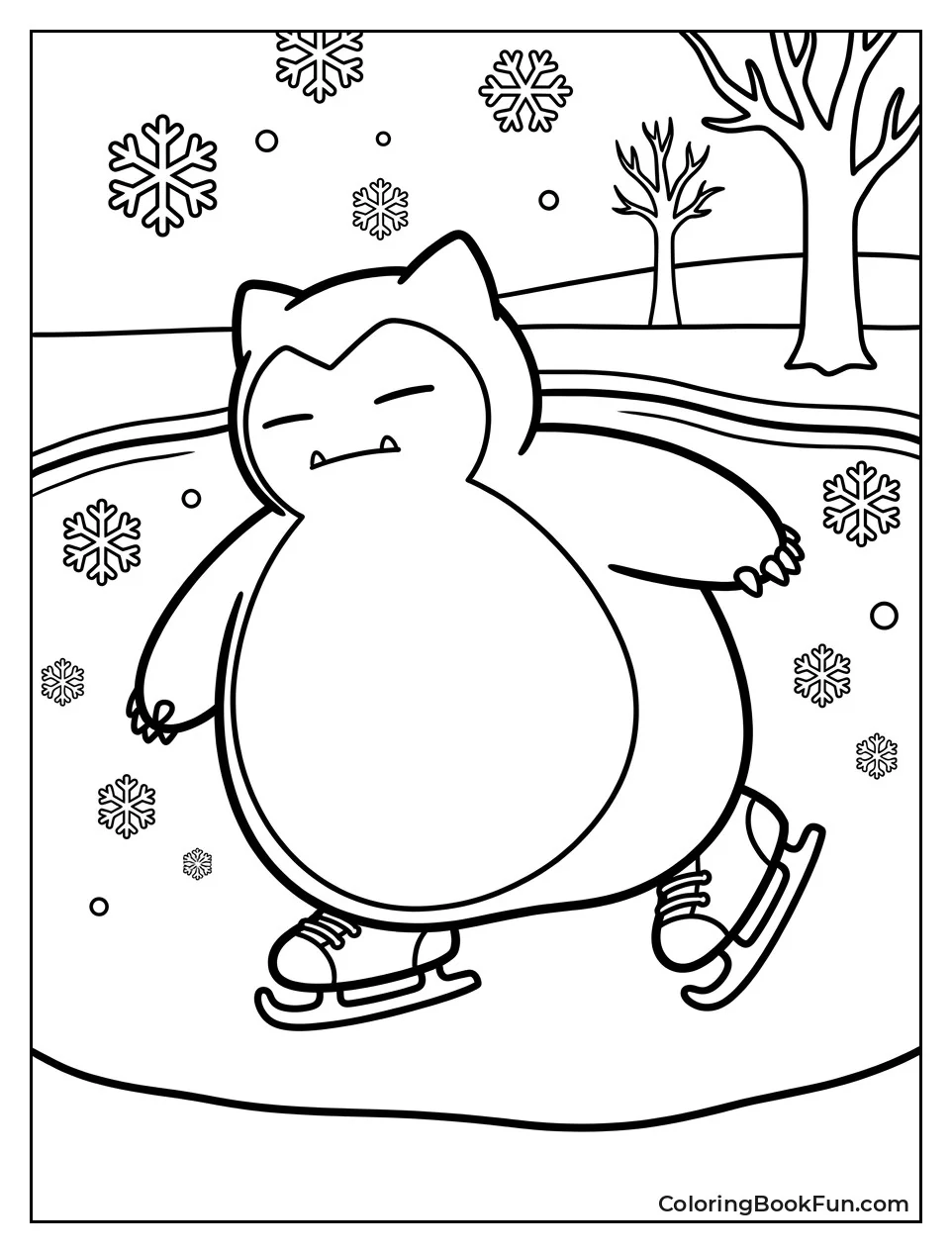 Snorlax Skates on the Ice