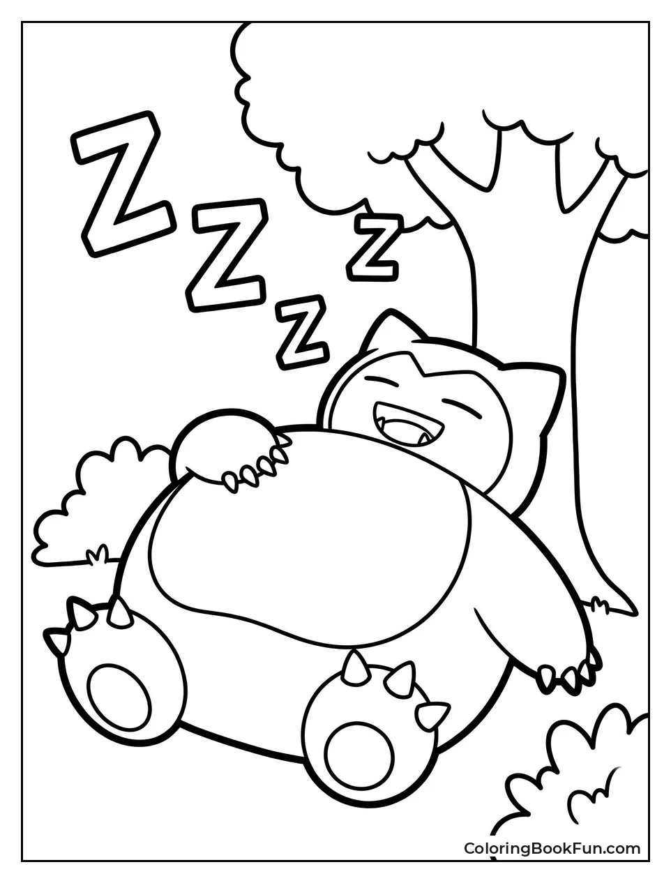 Snorlax Snores with Big Z's