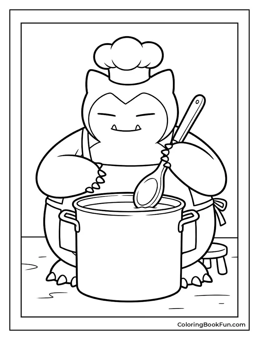 Snorlax Stirs a Big Pot
