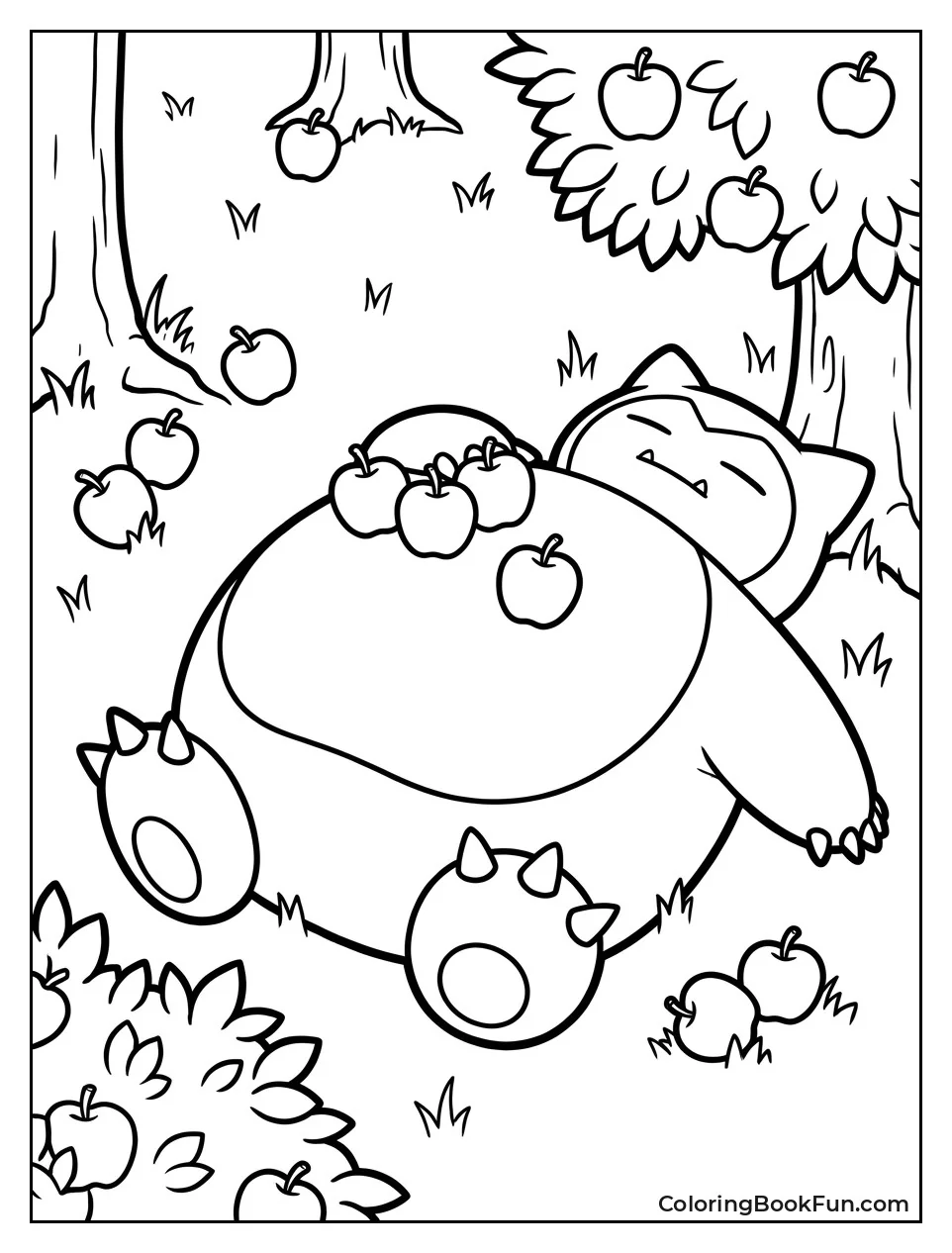 Snorlax Balances Apples on Belly