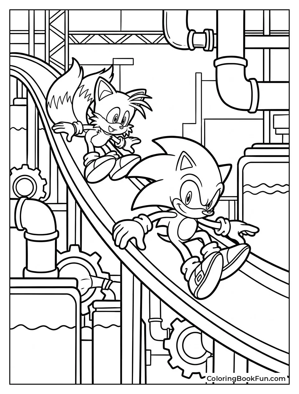 Sonic Slides on Chemical Rail