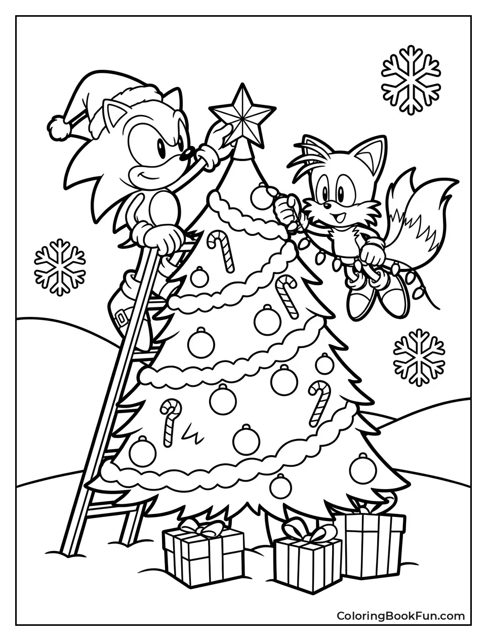 Sonic Decorates Tree With Tails