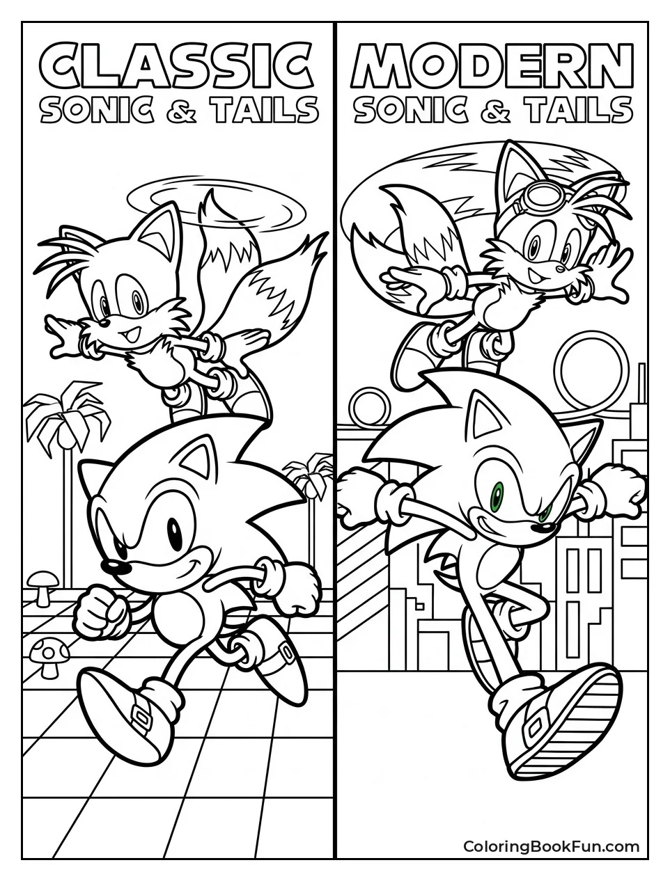 Classic Sonic Meets Modern Sonic
