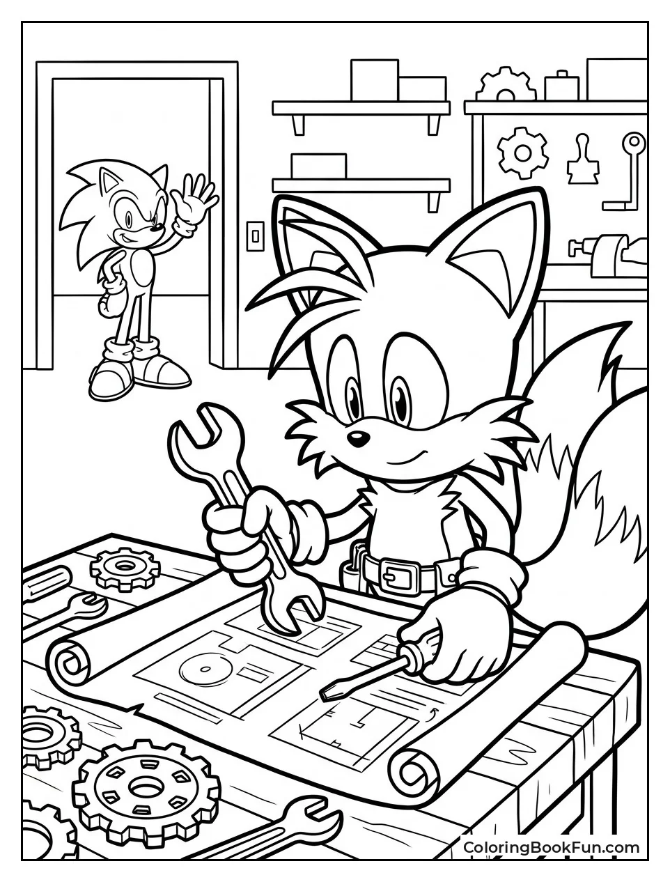 Tails Works With Tools Nearby