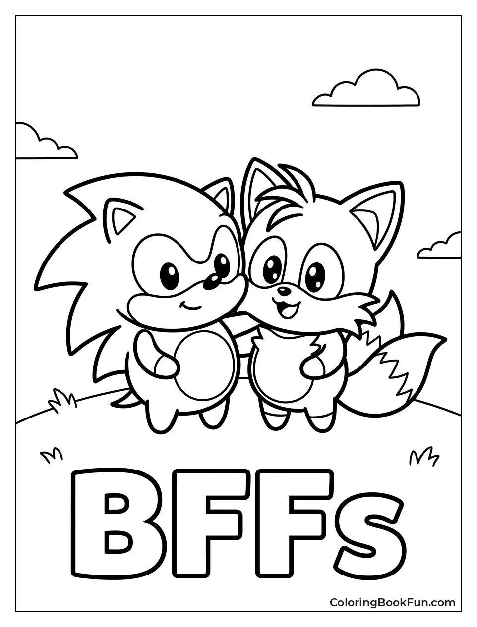 Sonic and Tails Share Hug