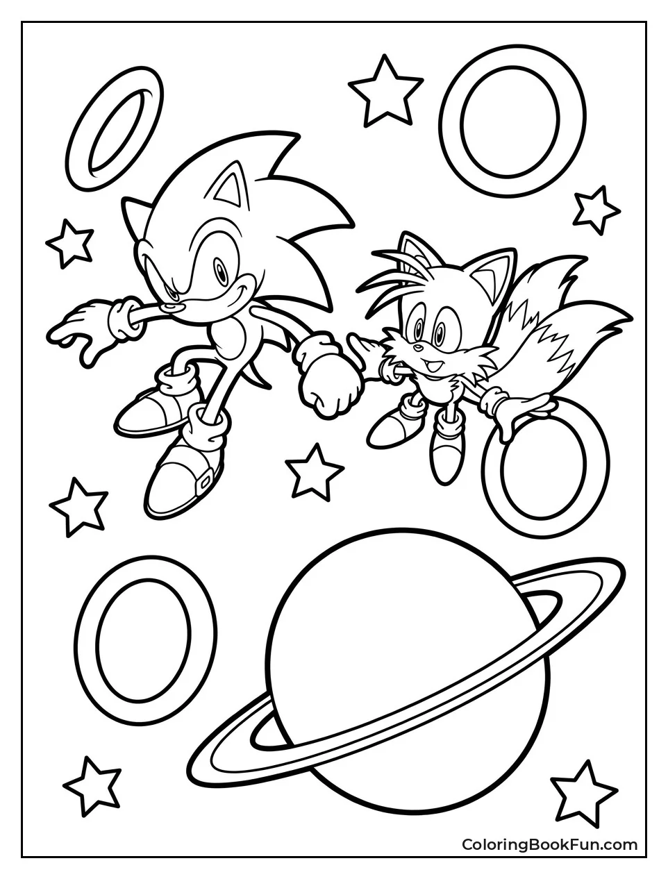 Sonic Floats in Space With Tails