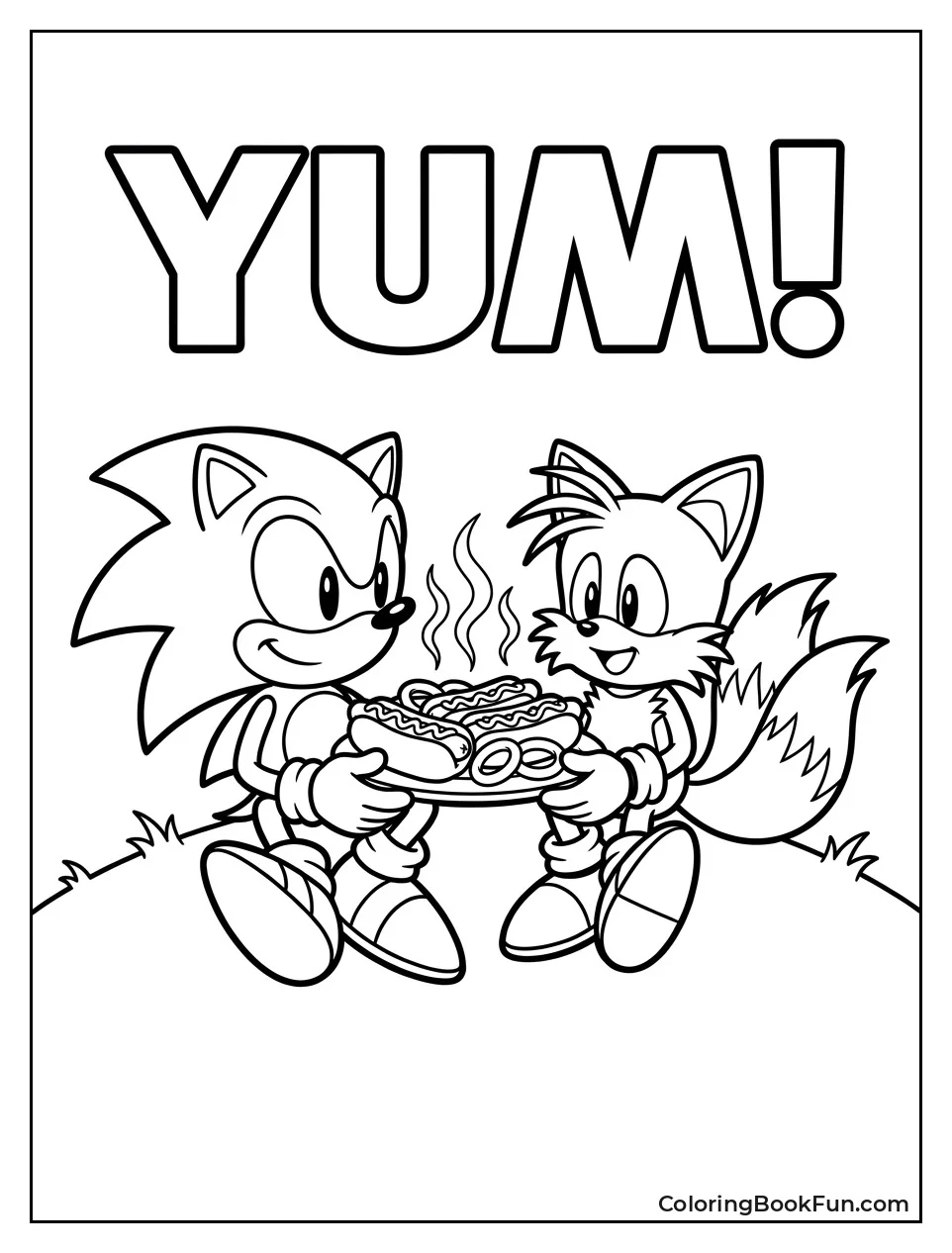 Sonic and Tails Eat Picnic