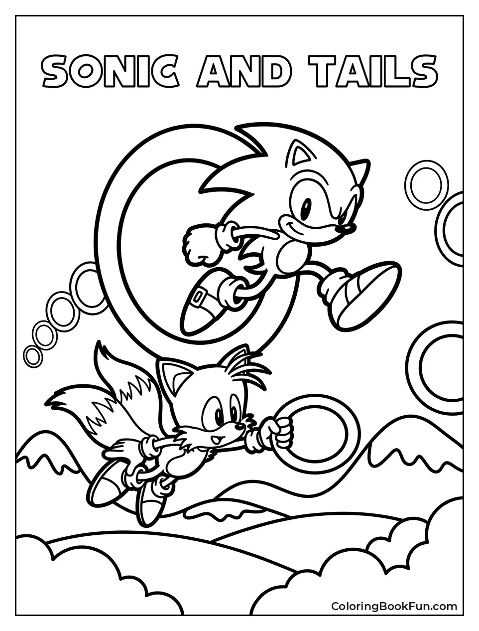 Sonic Jumps Through Golden Rings