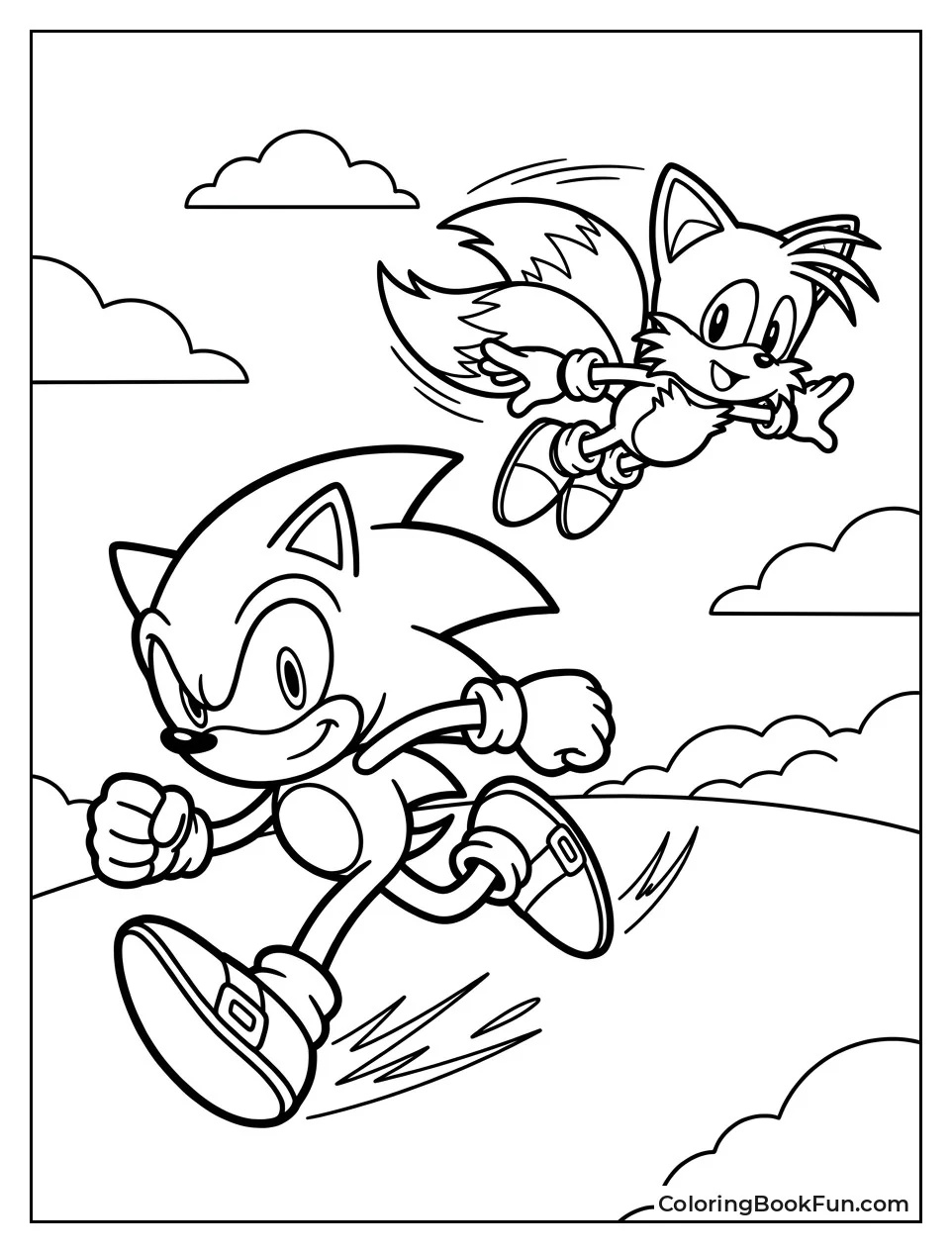 Sonic Runs Fast With Tails
