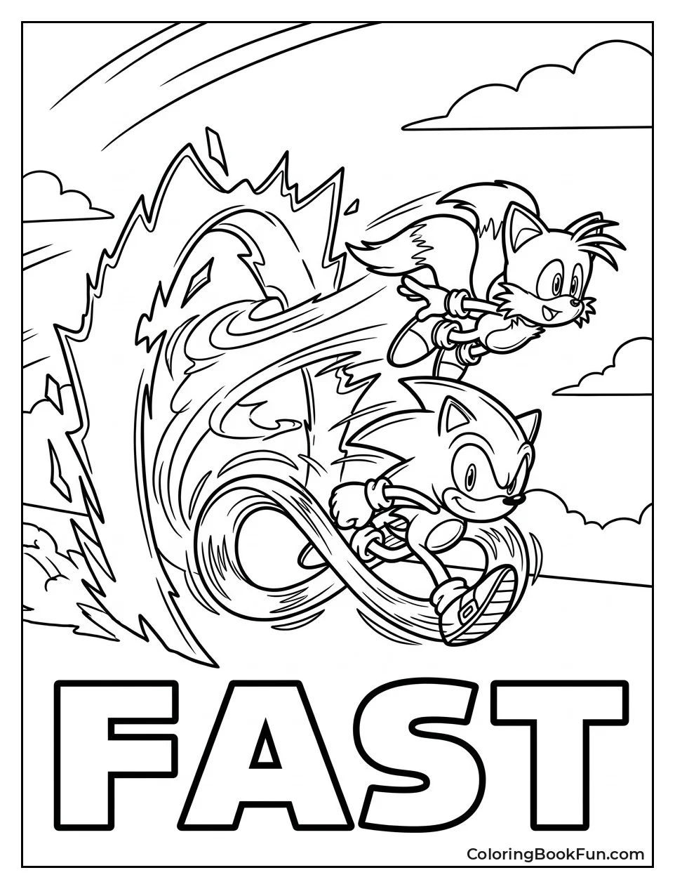 Sonic Blurs With Speed Lines