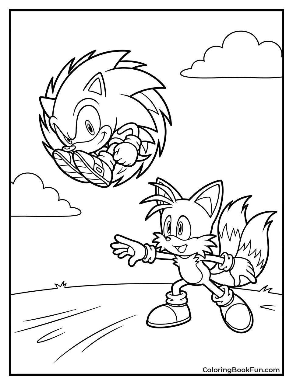 Sonic Spins Like Bowling Ball