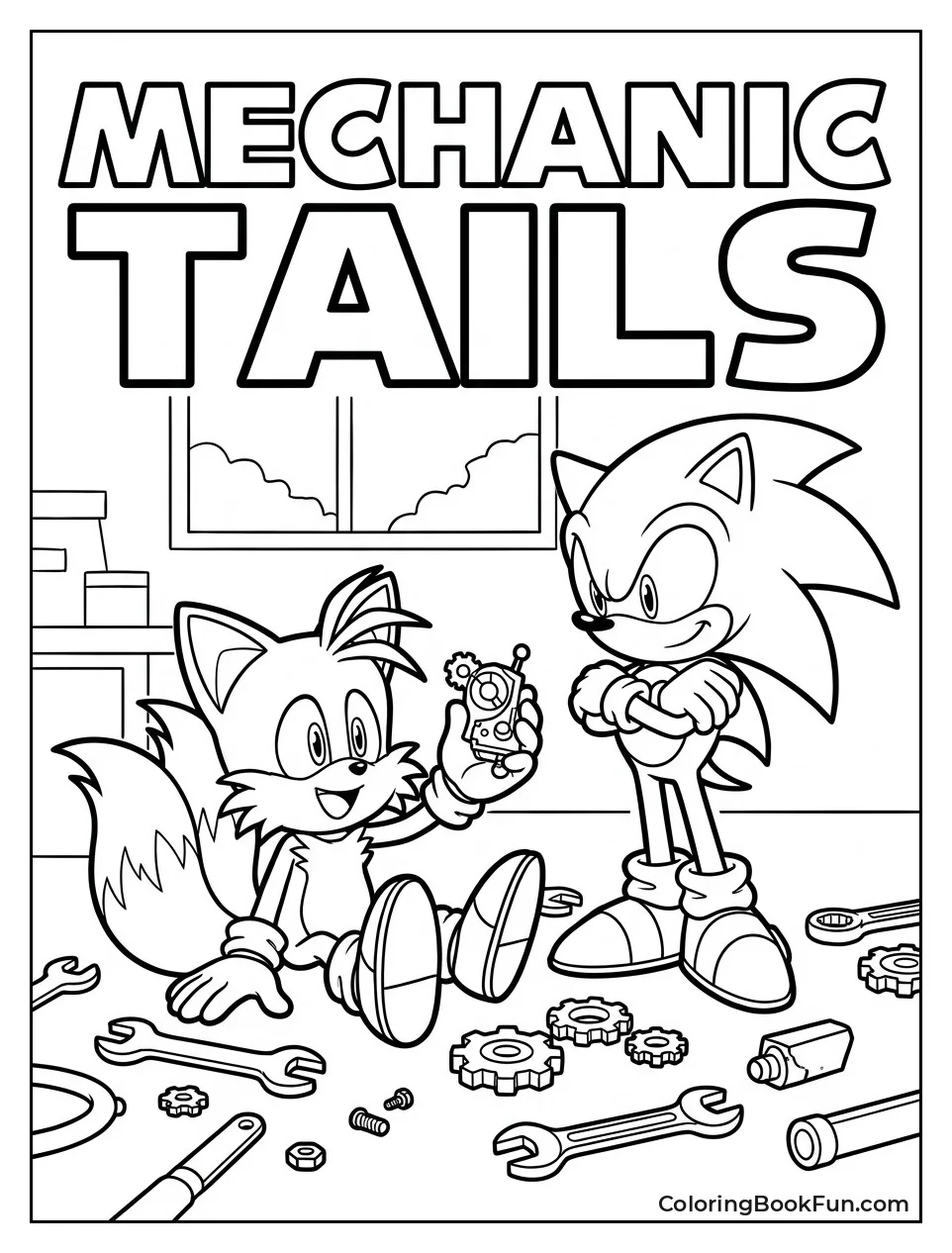Tails Fixes Gadget in Workshop