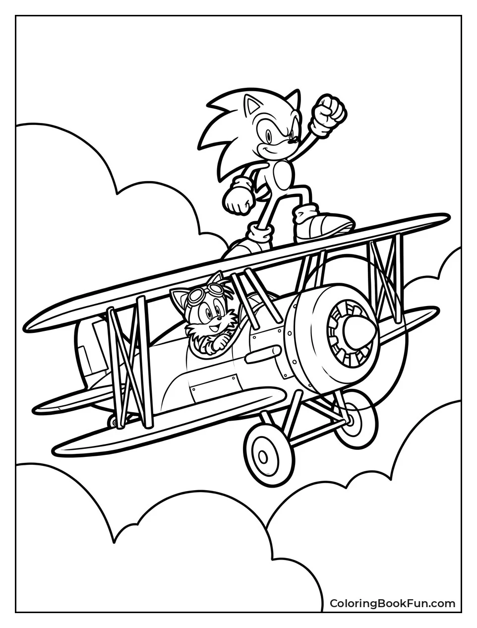 Sonic Rides Tornado With Tails