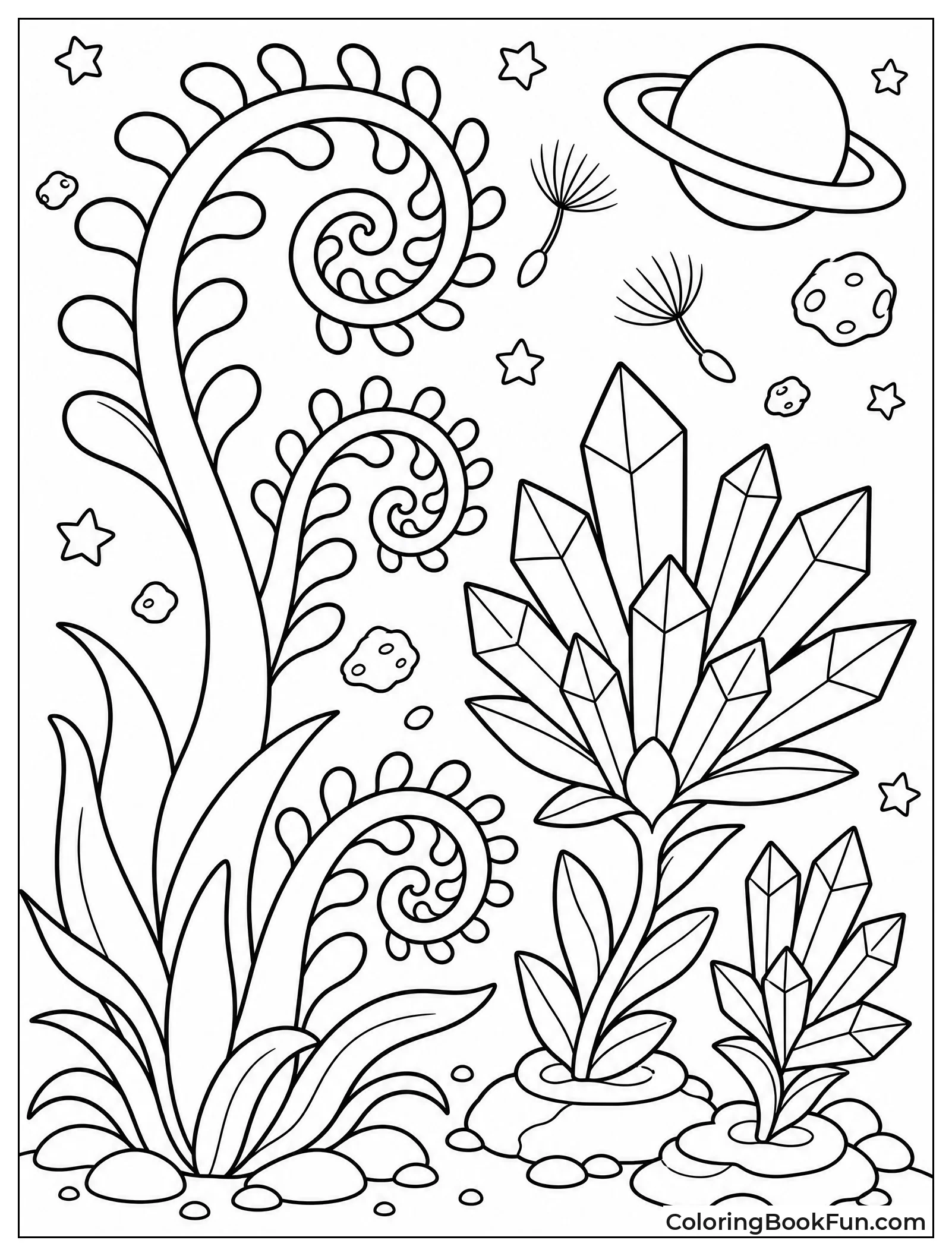 Alien Plants with Spiral Leaves