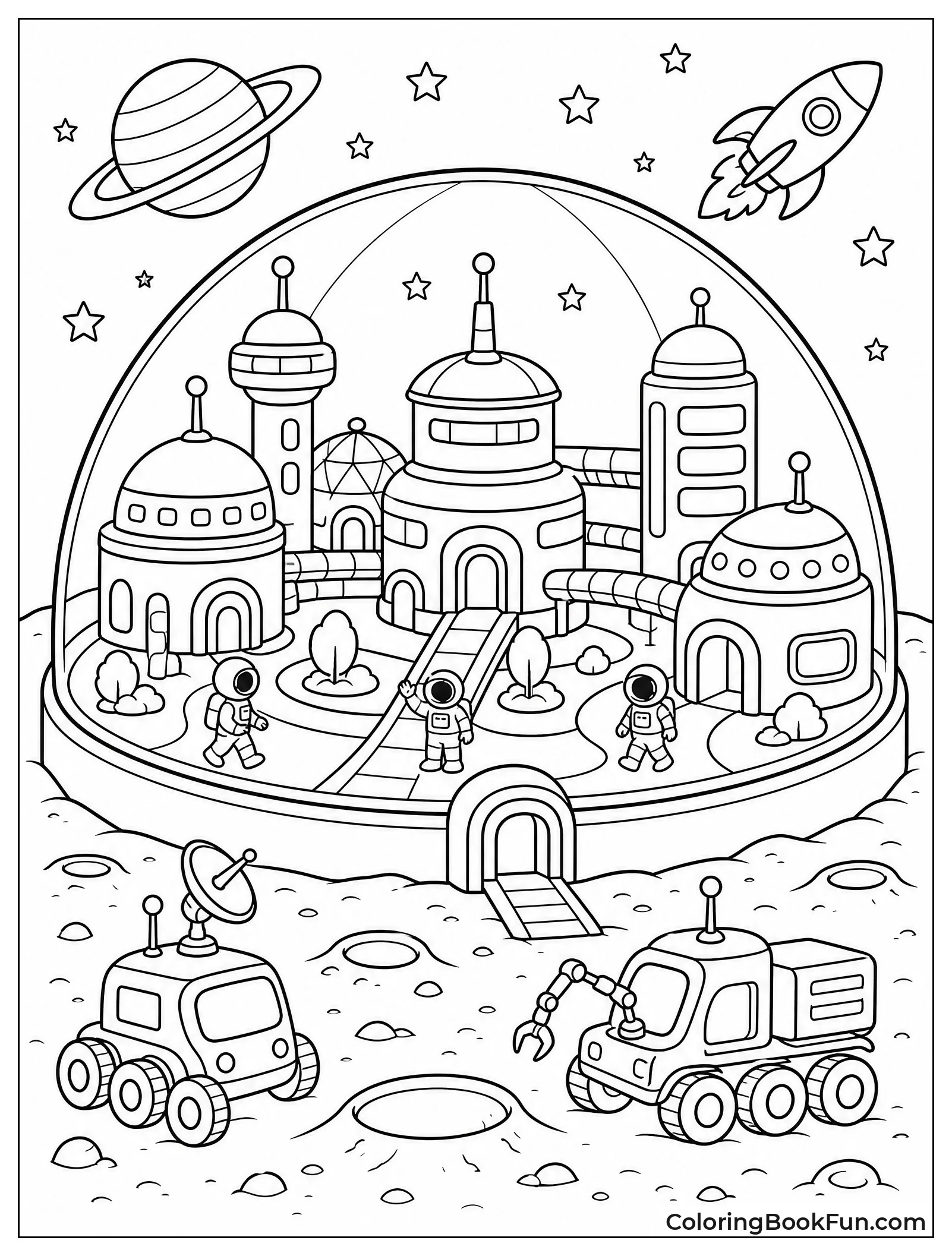 City Dome on the Moon