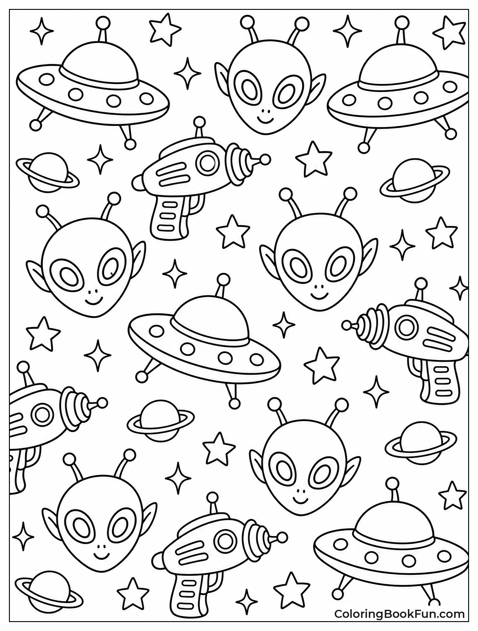 Repeating Pattern of UFOs and Aliens
