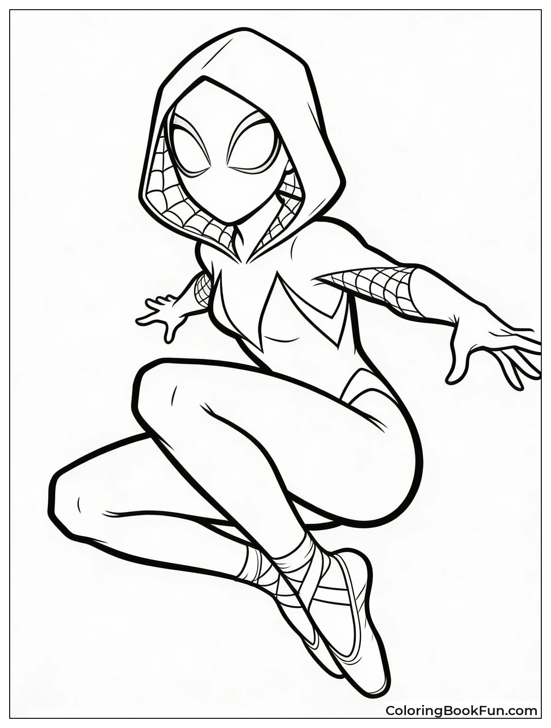 Gwen Strikes Hero Crouch Pose