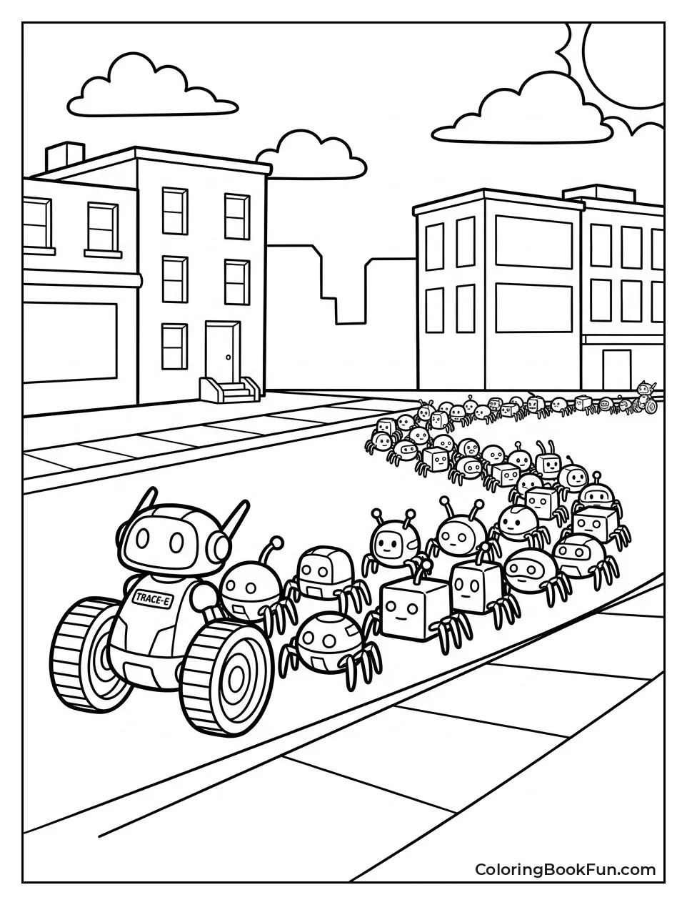 Spider Bots Follow Trace E