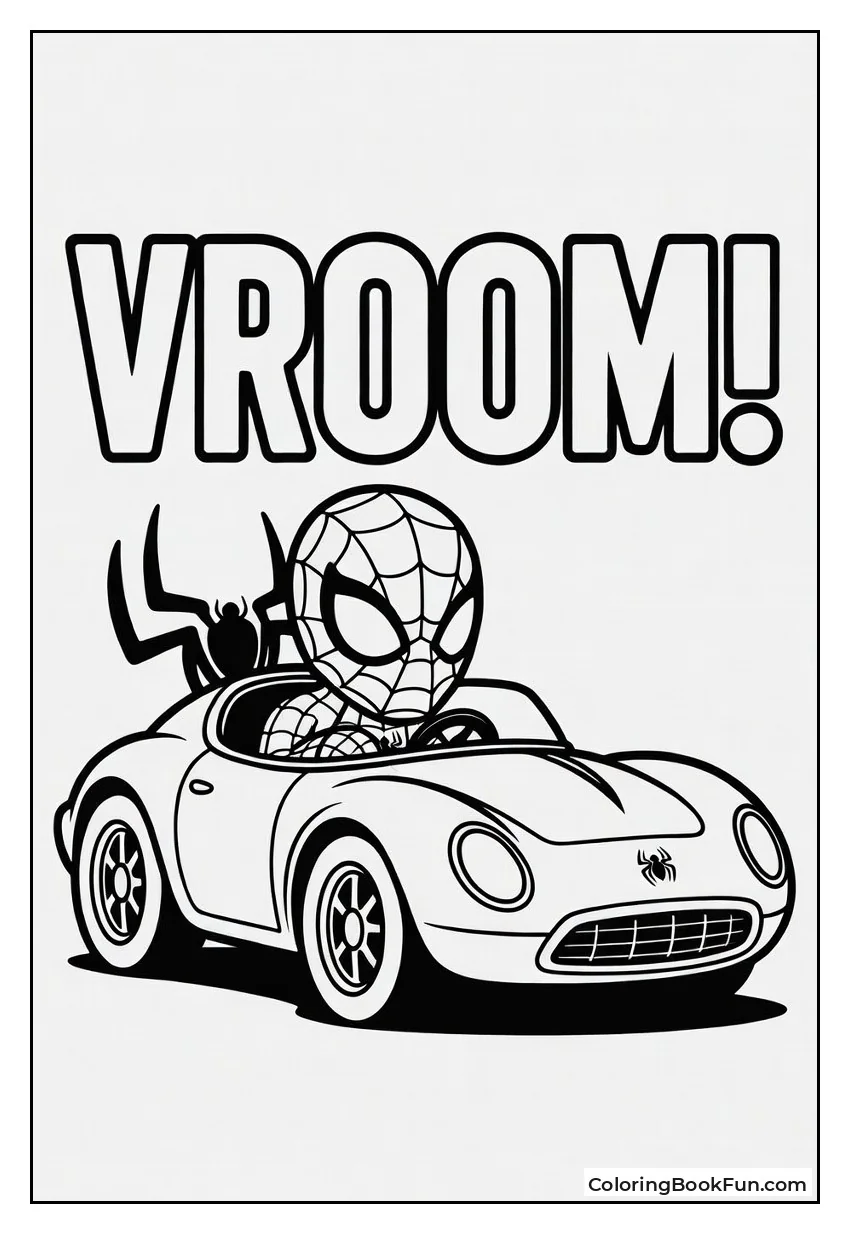 Spidey Drives Wall Climbing Car