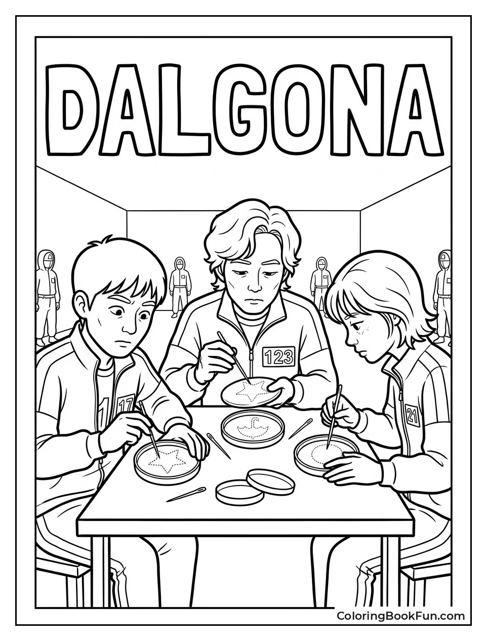 Players Carving Shapes from Dalgona Candy