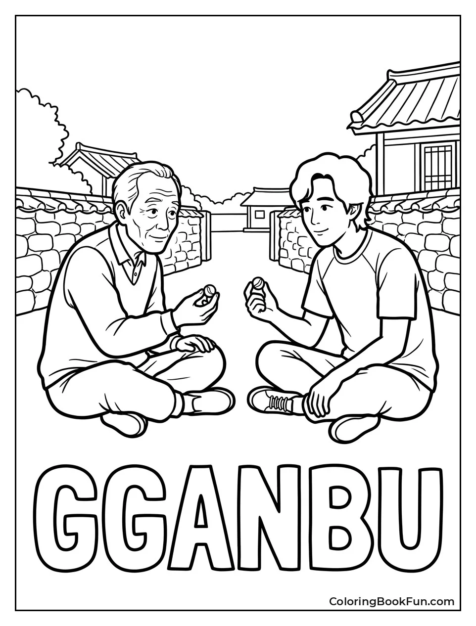 Gi-hun and Il-nam as Gganbu
