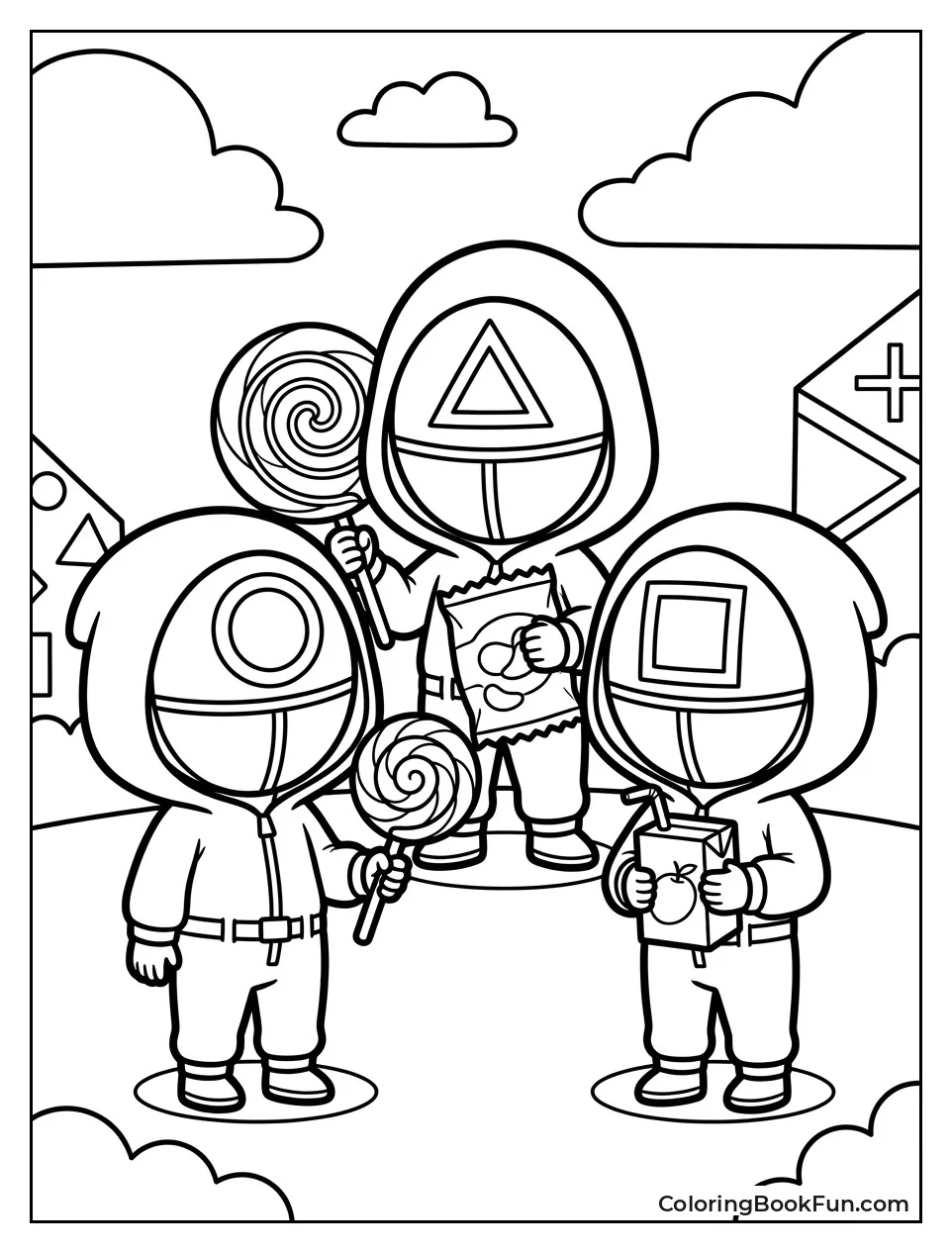Cute Guards Holding Snacks