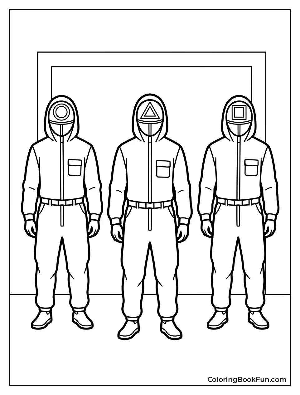Three Guards Standing at Attention
