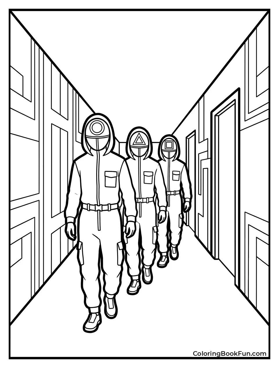 Guards Marching in Pink