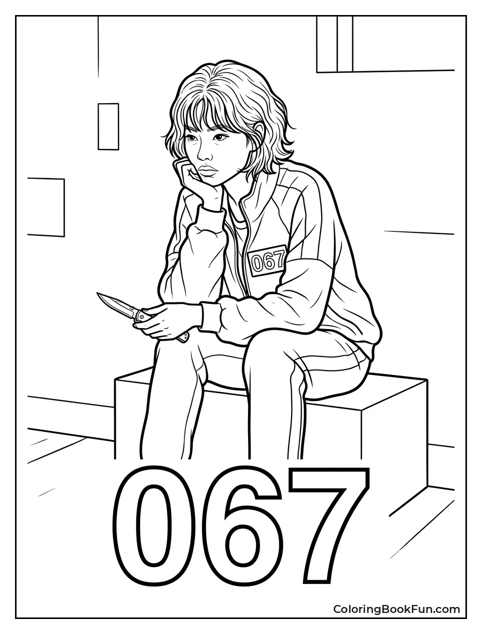 Sae-byeok in Thoughtful Pose