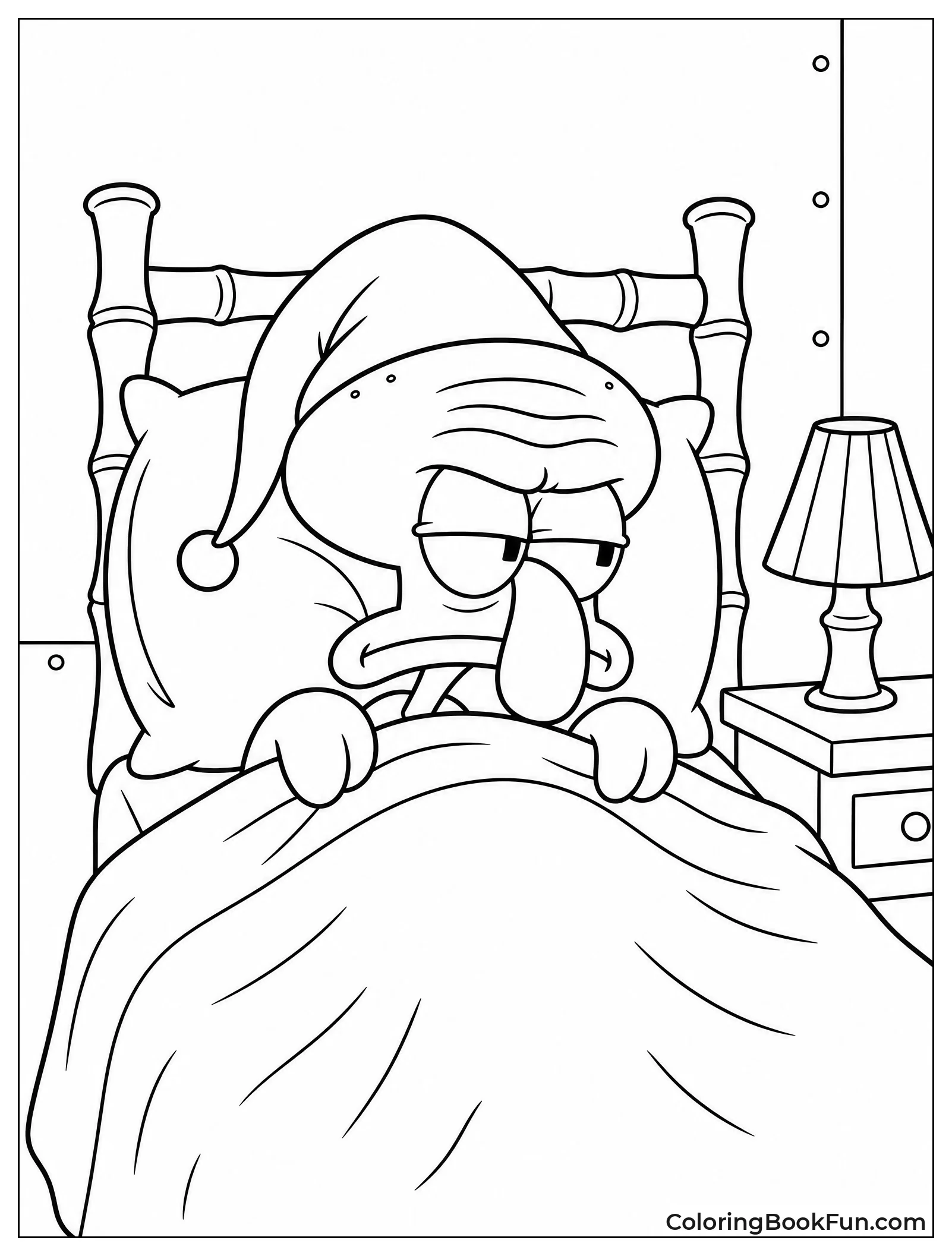 Squidward Trying to Sleep