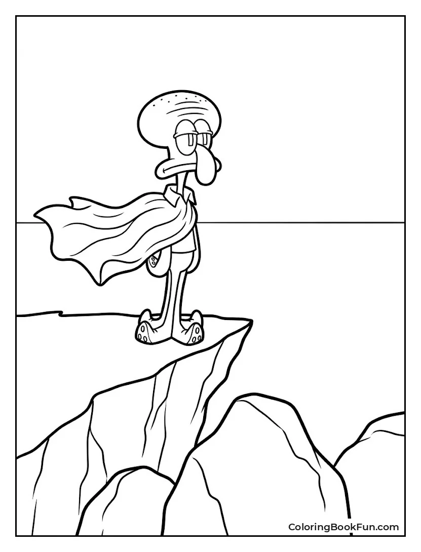 Squidward Standing in the Breeze