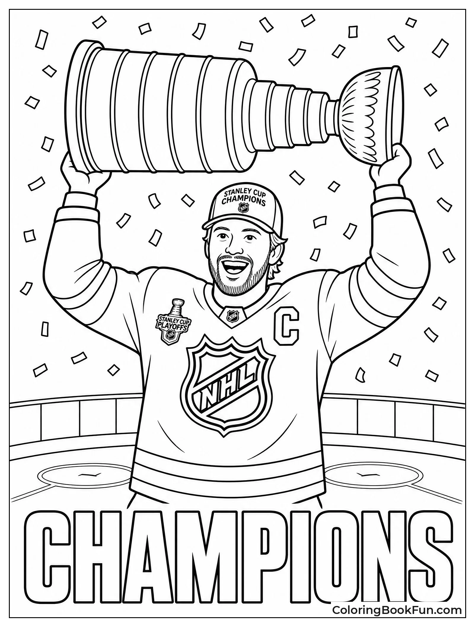 Captain Raises Cup with Pride