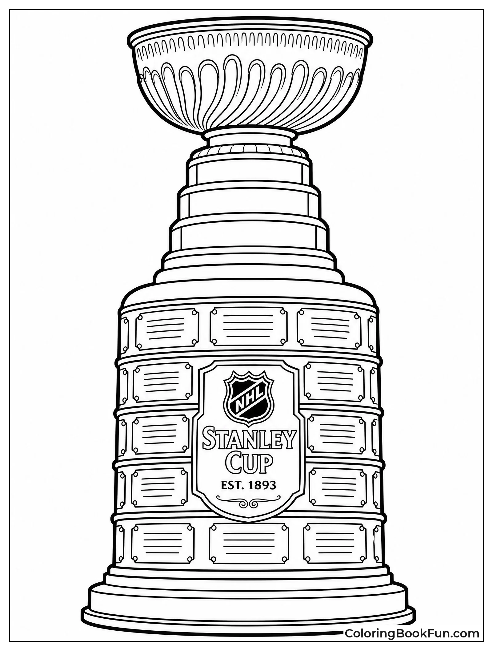 Close Up Shows Stanley Cup Details