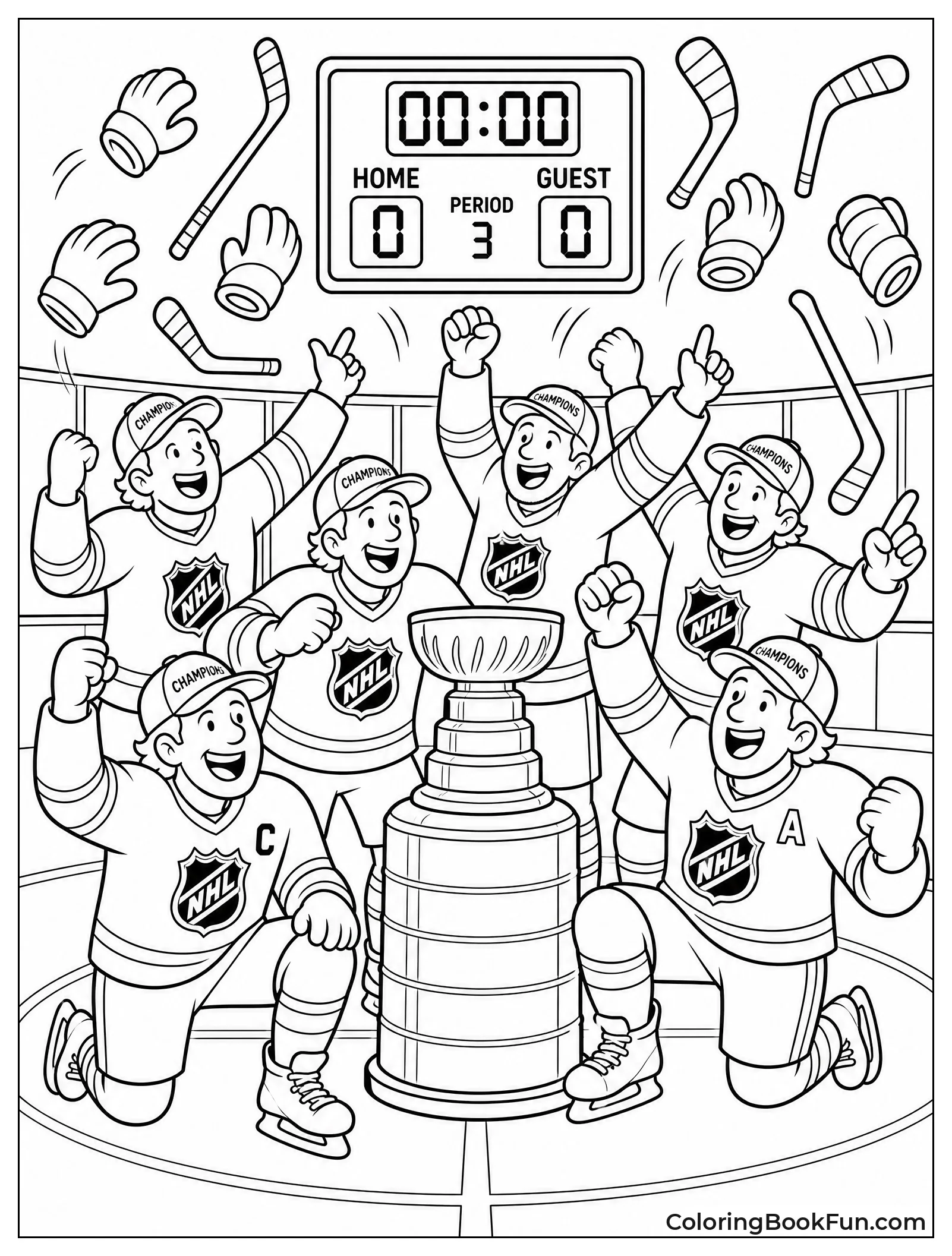 Gloves and Sticks Fly High