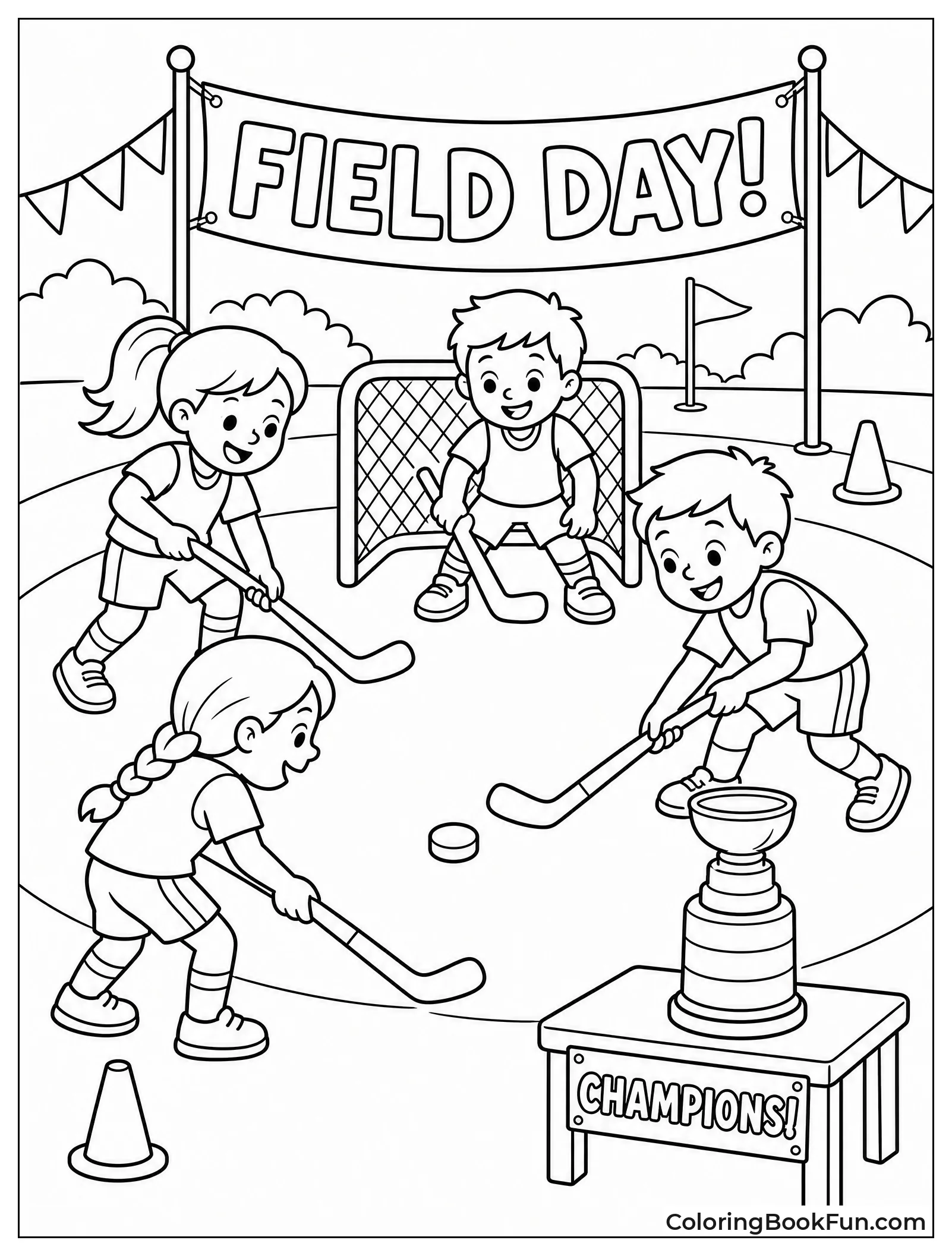 Kids Play for Toy Stanley Cup