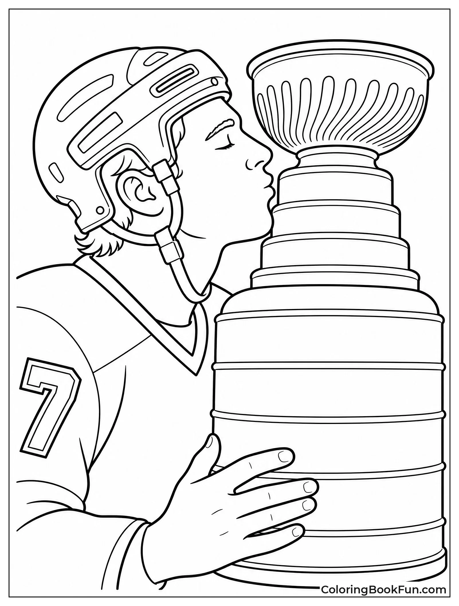 Player Kisses Side of Cup