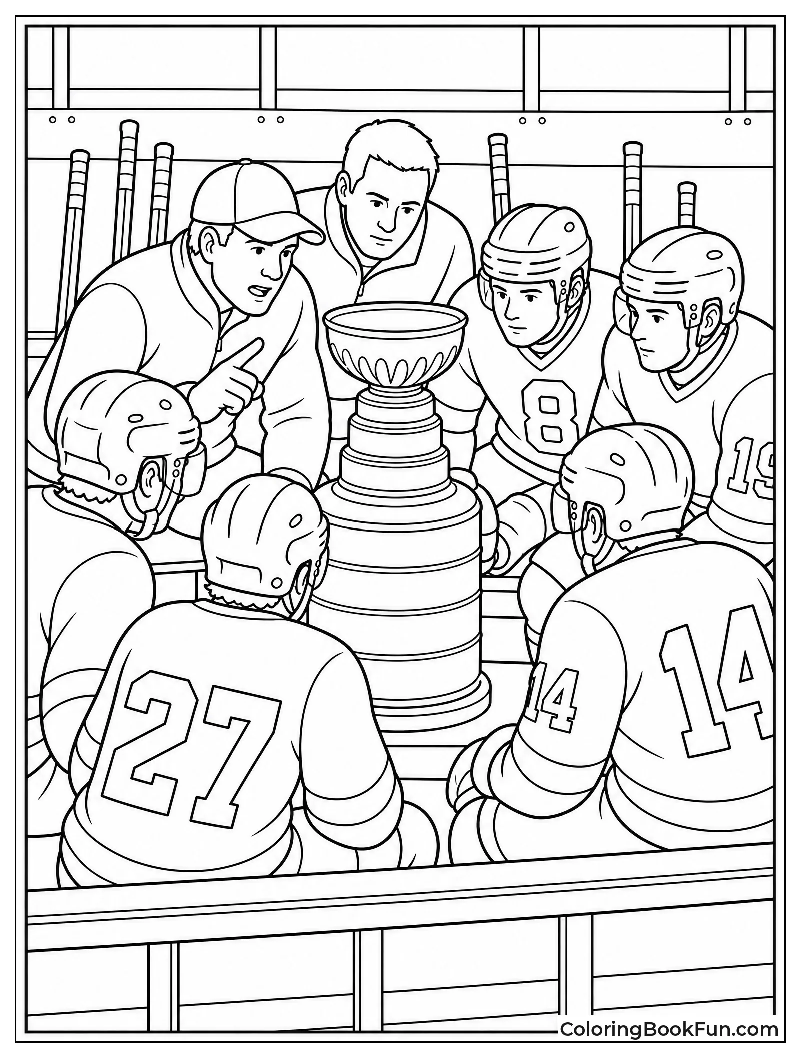 Team Huddles Before Big Game
