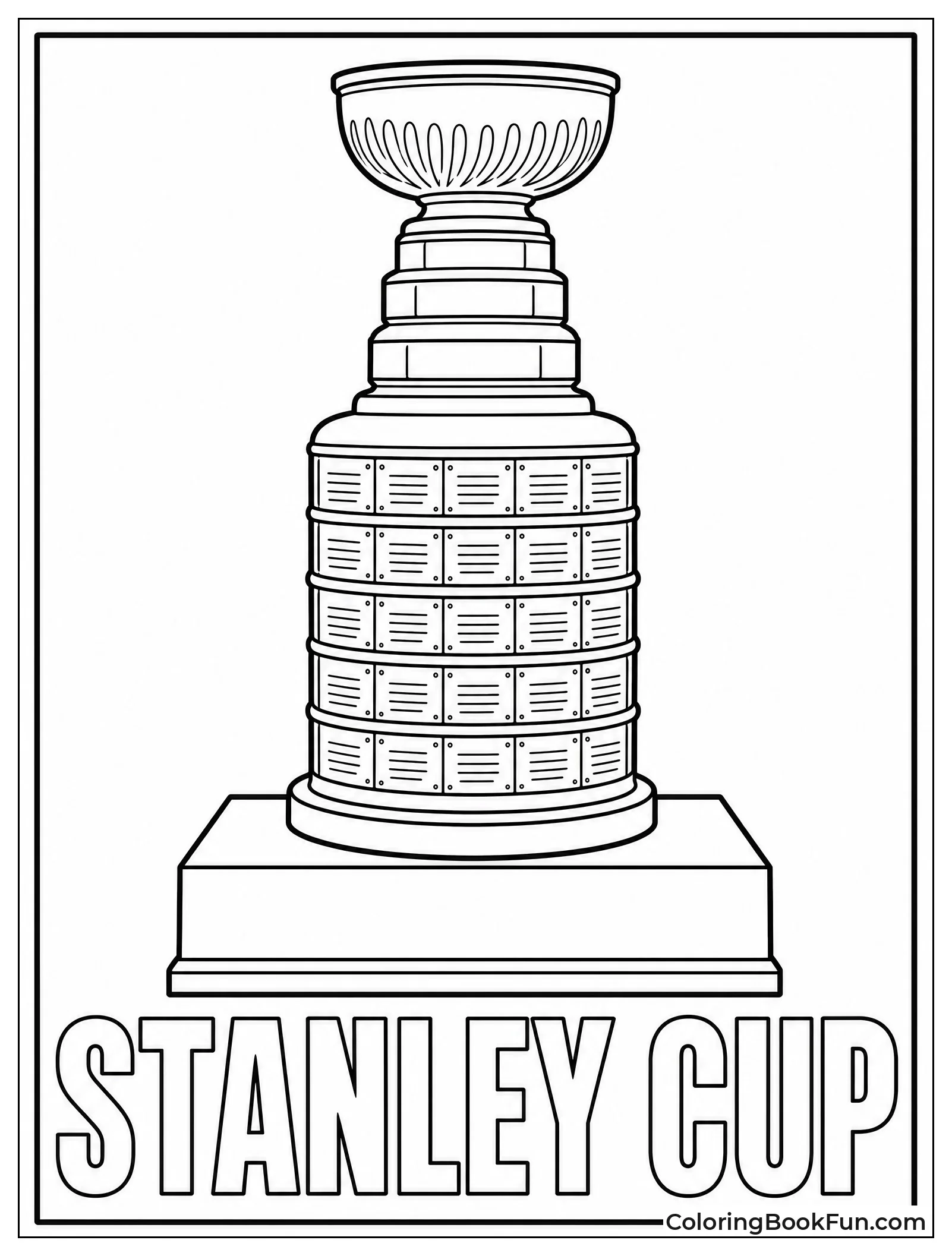 Stanley Cup Stands Tall on Pedestal