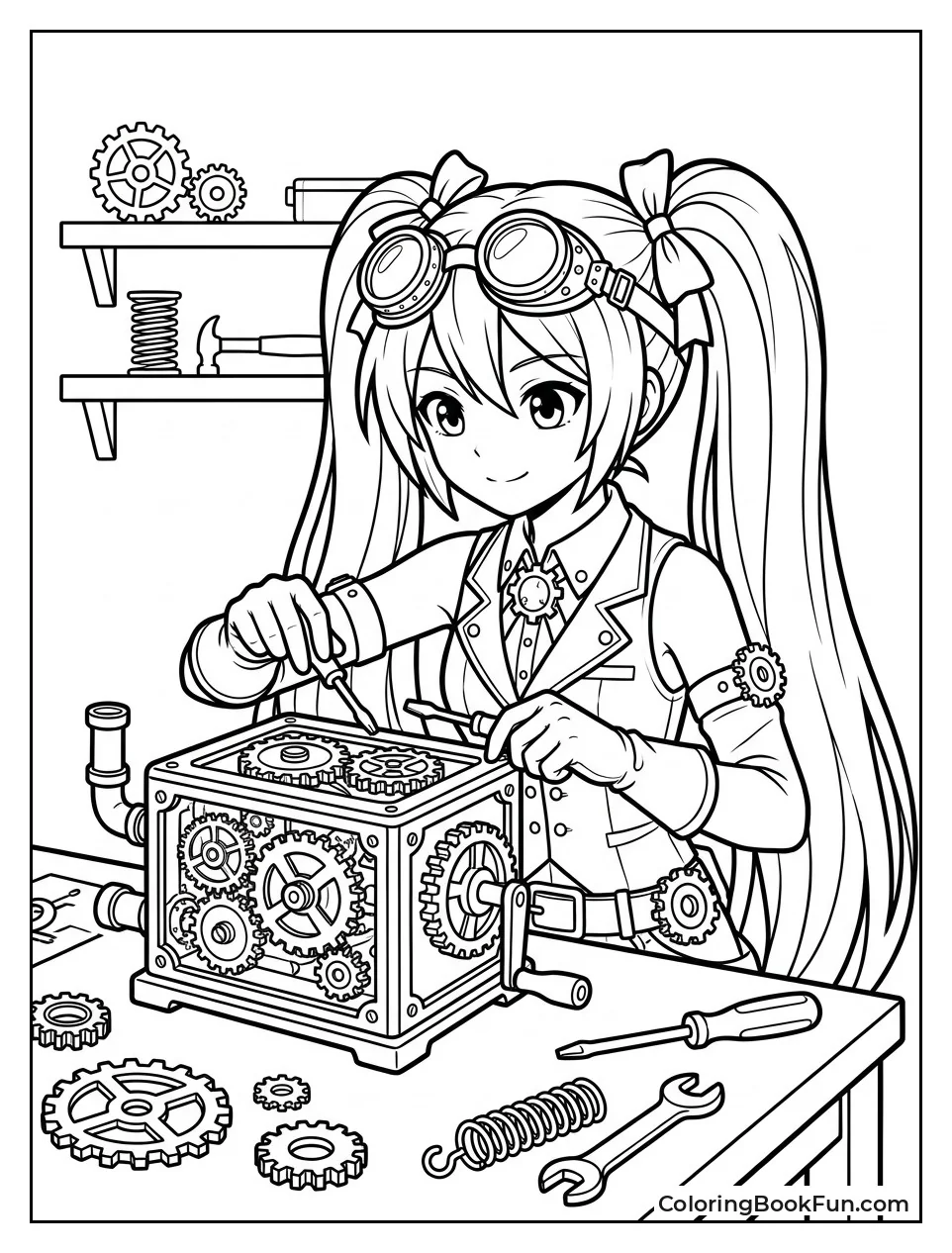 Miku Tinkers with Gears
