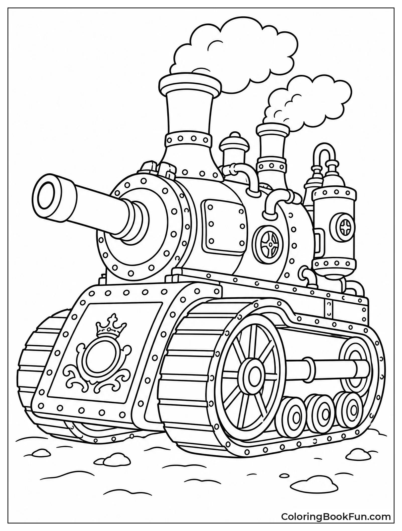 Steam Tank with Brass Pipes