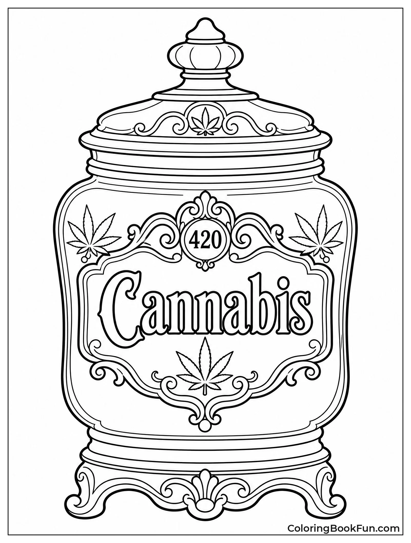 Old Jar Labeled Cannabis