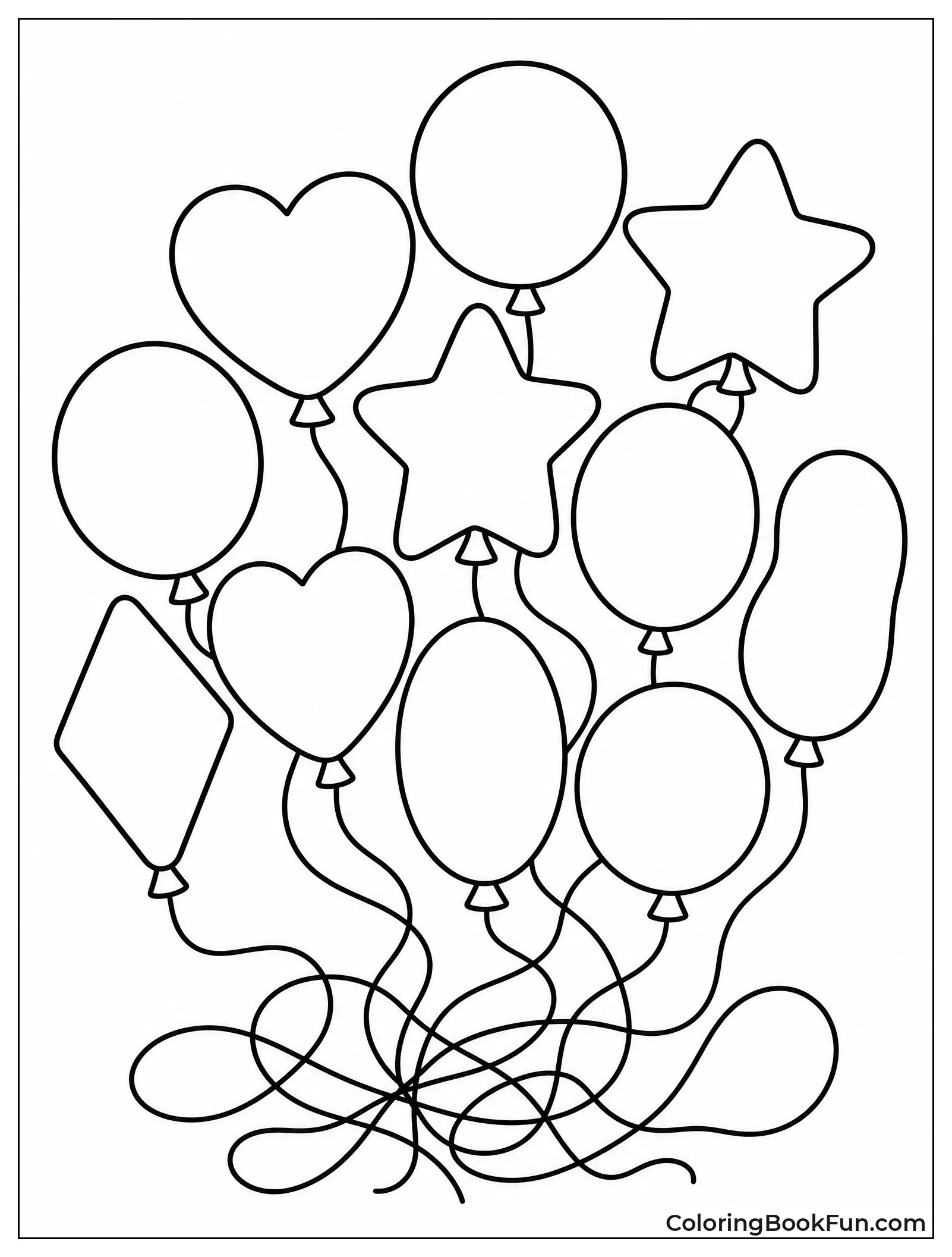 Balloons Float and Tangle Strings